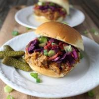 BBQ Pulled Pork Sliders With Tangy Cabbage Slaw_image