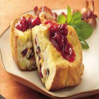 Overnight Filled French Toast with Raspberry Sauce_image
