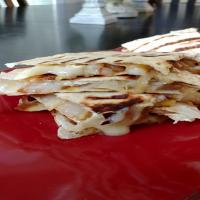 Pear, Caramelized Onion, and Brie Quesadillas image