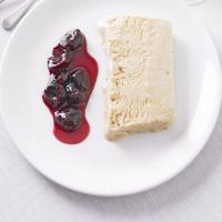 Peanut butter parfait with cherry compote image