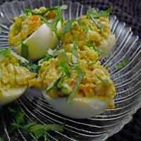 Curry Stuffed Eggs image