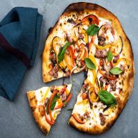 Pizza With Sweet and Hot Peppers image