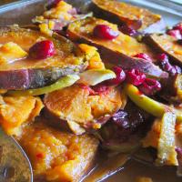Maple Yams With Apples & Cranberries image