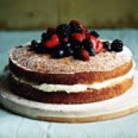 Mascarpone-Filled Cake with Sherried Berries Recipe - (5/5)_image