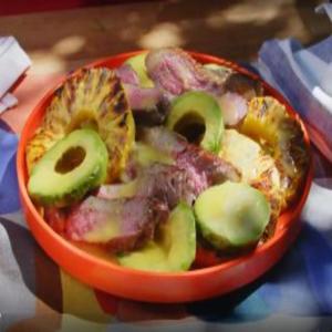Grilled Steak, Pineapple and Avocado Salad_image