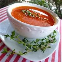 Roasted Red Bell Pepper Soup image