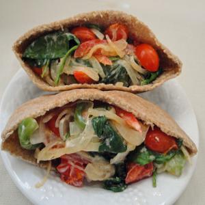 Greek Veggie Pita Sandwich image