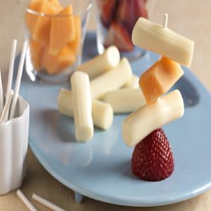 String Cheese & Fruit Stacks image