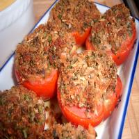 Becky's Baked Tomatoes With Basil and Parmesan image