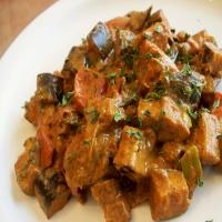 Eggplant, Tomato and Green Onion Curry image