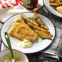 Oven-Fried Fish & Chips image
