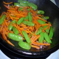 Snow Peas and Carrots image