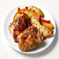 Mustard Chicken Thighs with Rosemary Potatoes image