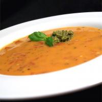 Cream of Tomato Soup with Pesto_image