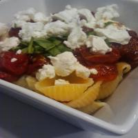 Penne With Slow Roasted Cherry Tomatoes and Goat Cheese_image