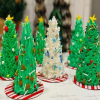 Christmas Tree Ice Cream Cones image