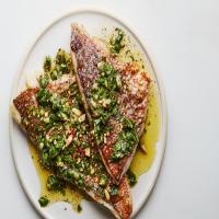 Broiled Red Snapper with Za'atar Salsa Verde image