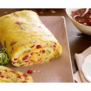 Bacon Omelette Roll with Salsa_image