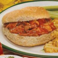 Barbecued Sliced Pork Sandwiches image