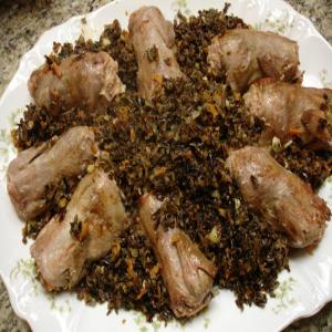 quail with cajun forced meat stuffing_image