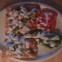 Greek Pizza With Tzatiki image