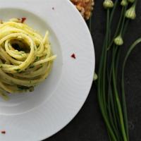 Spinach and Garlic Scape Pesto_image