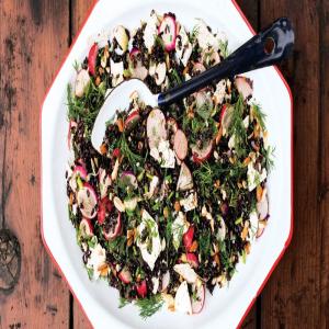 Herby Black Rice Salad with Radishes and Ricotta Salata_image