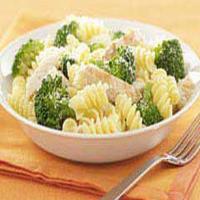 15 Minute Parmesan Pasta with Chicken & Broccoli image