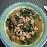 White Beans, Sausage, & Kale Stew image