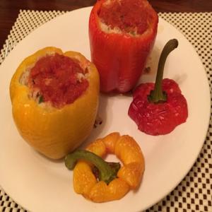 Ground Turkey Stuffed Sweet Bell Peppers image