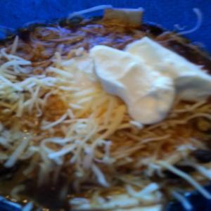 Chorizo and Black Bean Soup With Eggs image