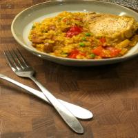 Pressure Cooker Paella with Chicken Thighs and Smoked Sausage_image