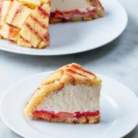 Strawberry Shortcake Cheesecake Dome (Charlotte Royale) Recipe by Tasty_image
