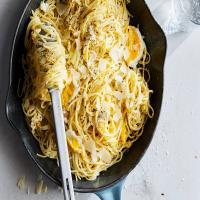 Spaghetti With Fried Eggs image