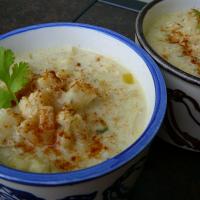 Roasted Cauliflower and Leek Soup image