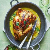 Thai green curry roast chicken image