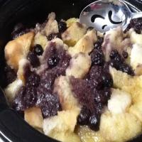 Slow Cooker Raspberry Bread Pudding_image