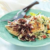 Chicken Breasts with Fennel-Mustard Butter and Radicchio image