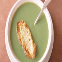 Broccoli Soup with Cheddar Toasts_image