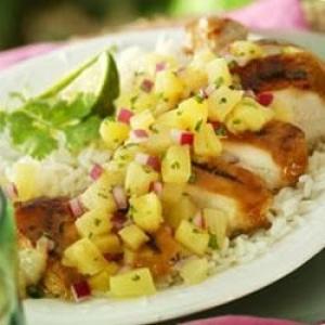 Ginger Glazed Chicken with Pineapple Salsa_image