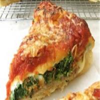 Stuffed Spinach Pizza Pie image