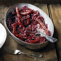 Rosemary braised red cabbage with kabanos image