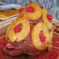 Baked Ham with Pineapple Mustard Glaze_image