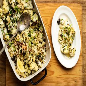 Charred Cauliflower With Anchovies, Capers and Olives Recipe_image