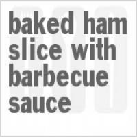 Baked Ham Slice with Barbecue Sauce_image