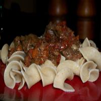 Saucy Beef Tips With Egg Noodles (Inspired by Dream Dinners)_image