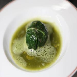 Stuffed Kale in Tomato Water image
