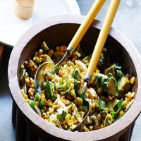 Grilled Corn Poblano Salad with Chipotle Vinaigrette_image