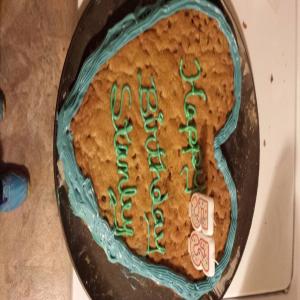 Heart-Shaped Chocolate Chip Cookie Cake image