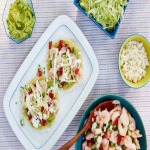Shrimp-Salad Tostadas with Tomatoes and Cucumber_image